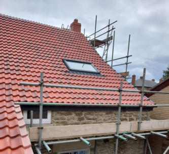 roof with velux window