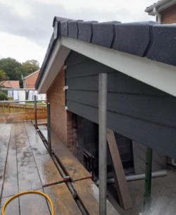 fascia and roof ridge